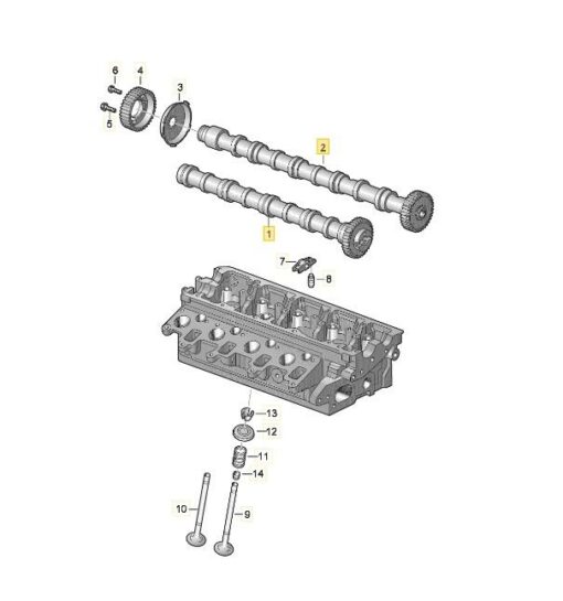 LSC 03L109021E/22D : Pair of Inlet & Outlet Camshafts - NEW - Image 11