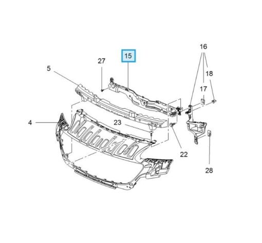 LSC 39063353 : GENUINE Front Bumper Upper Support Bracket - NEW - Image 11