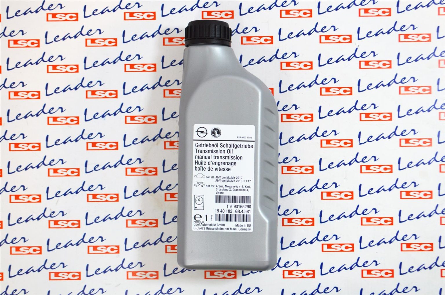 LSC 93165290 1ltr GENUINE Manual Transmission / Gearbox Oil SAE75 W85