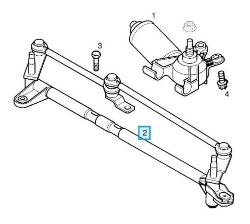 LSC 93193922 : GENUINE Front / Windscreen Wiper Linkage - NEW - Image 11