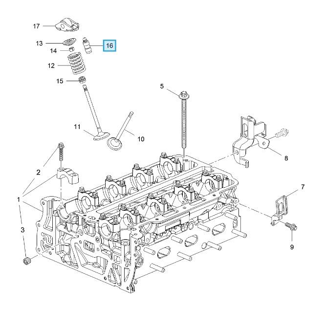 LSC 9128603 : Set of 8 Hydraulic Cam Followers Lifters Tappets - NEW - Image 11