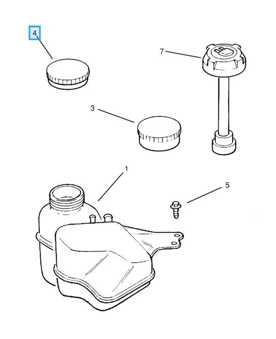 LSC 90467472 : Radiator Coolant Header Tank Cap - NEW - Image 11