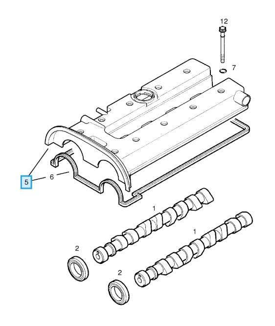 LSC 55558965 : GENUINE Vauxhall 2.0 Turbo Cam Rocker Cover with Gasket - NEW - Image 11