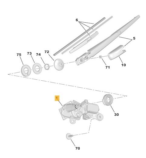 LSC B001099280 : Genuine Rear Windscreen Wiper Motor NEW - Image 11
