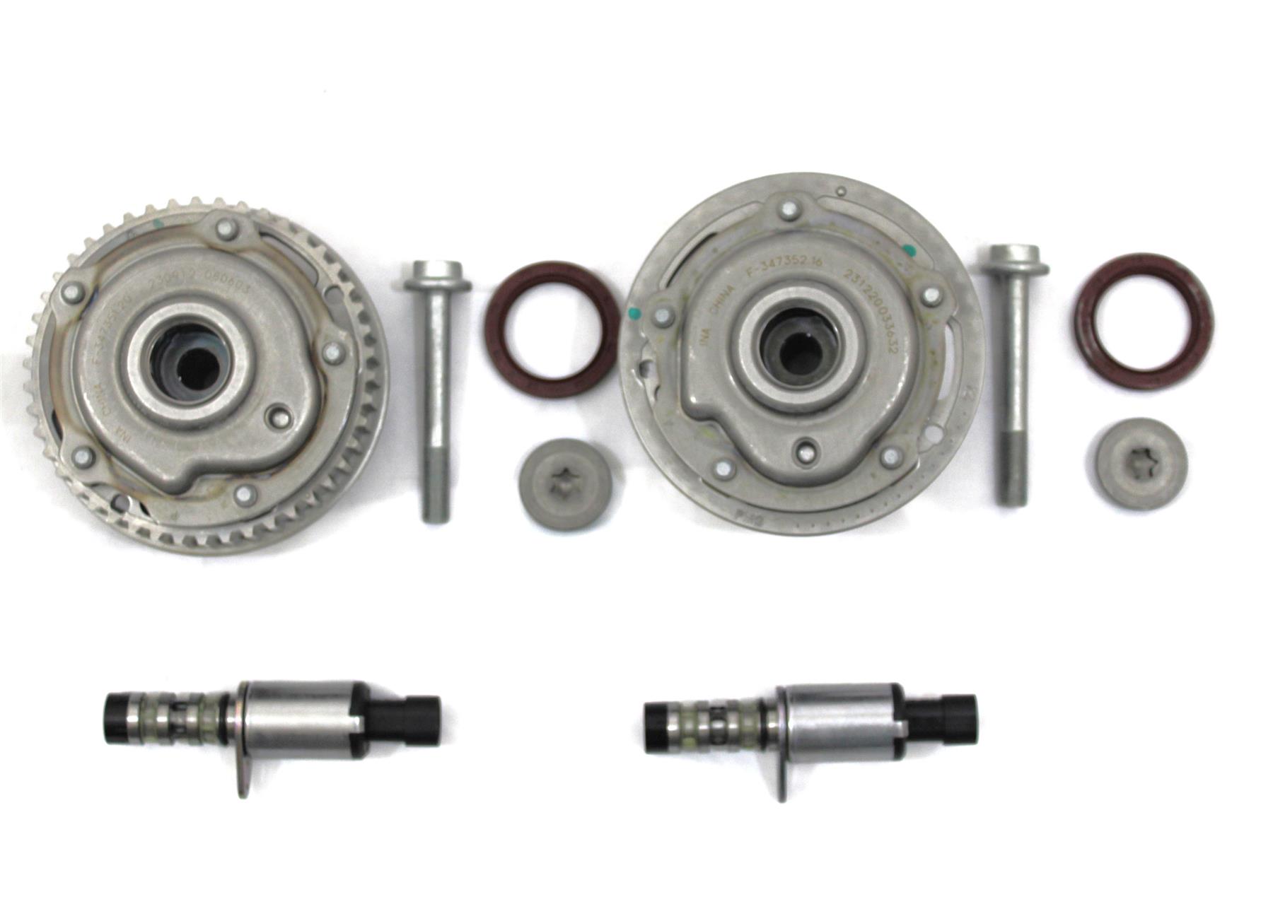 LSC 55568386 55567048 55567050 : GENUINE Vauxhall Camshaft Inlet and Outlet Sprockets with Timing Adjuster Actuators and Solenoids - NEW