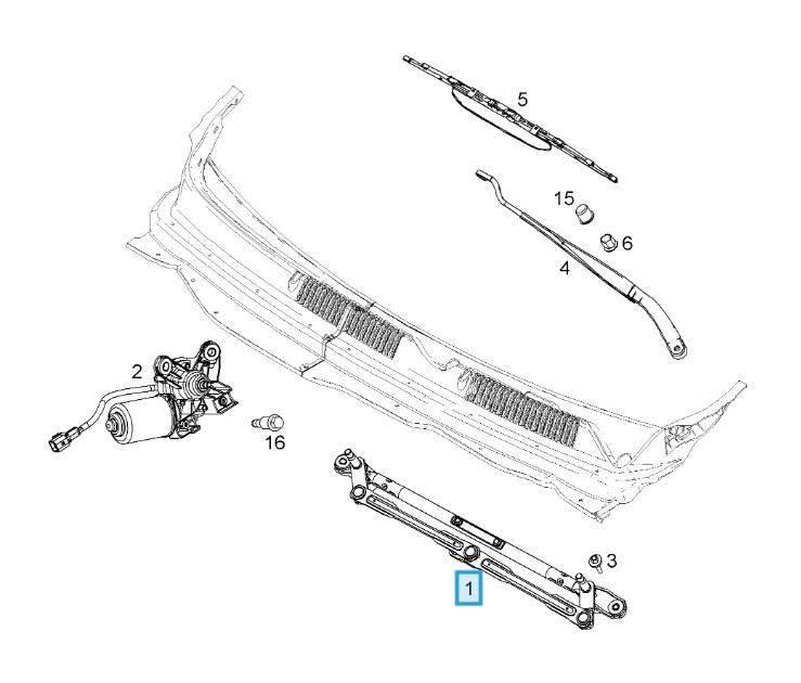 LSC 20914318 : Front Windscreen Wiper Linkage for Vauxhall Antara - NEW - Image 11