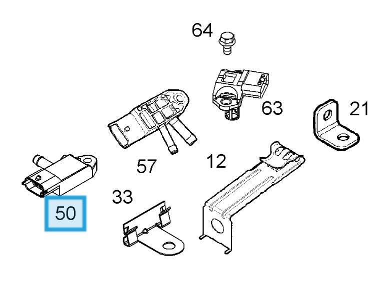 LSC 55566186 : GENUINE Vauxhall Exhaust Pressure Sensor - NEW - Image 11