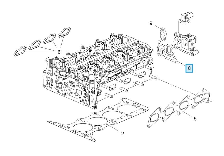LSC 90531712 : EGR Valve Gasket by Elring - NEW REDUCED - Image 11