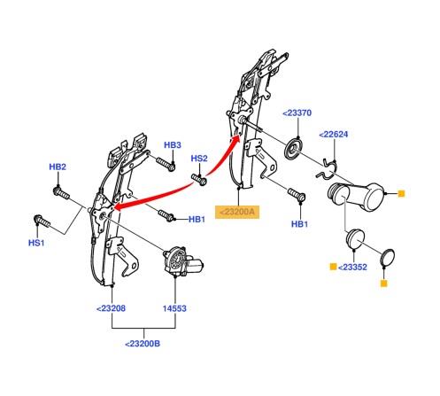 LSC 1528040 : Genuine Ford Fiesta Mk5 3 door Window Regulator - Drivers Side Front Right - NEW - Image 11