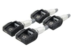 LSC 3057 : Set of 4 x GENUINE Schrader Steel TPMS for Mercedes BMW Mini Alpina Toyota - NEW