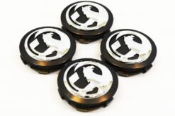 LSC 13362858 : Set of 4 Genuine Vauxhall Anthracite Alloy Wheel Centre Caps - Ident AAG9 - NEW