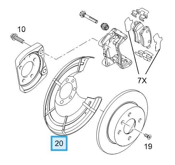LSC 90498290 : GENUINE Rear Disc Brake Dust Shield Splash Guard Back Plate - NEW - Image 11