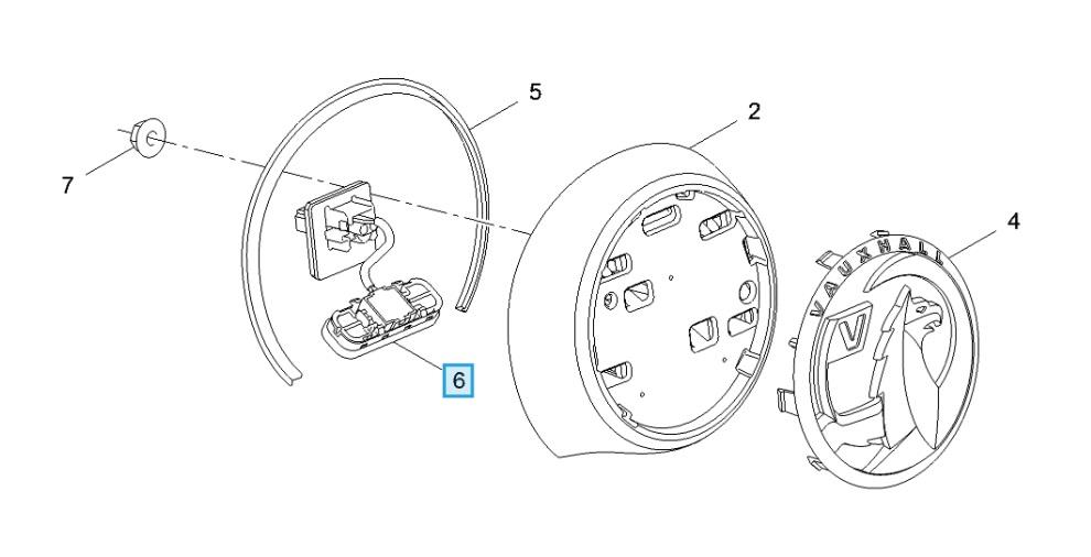 LSC 13422268 : GENUINE VAUXHALL Tailgate / Boot Opening Switch - NEW - Image 11