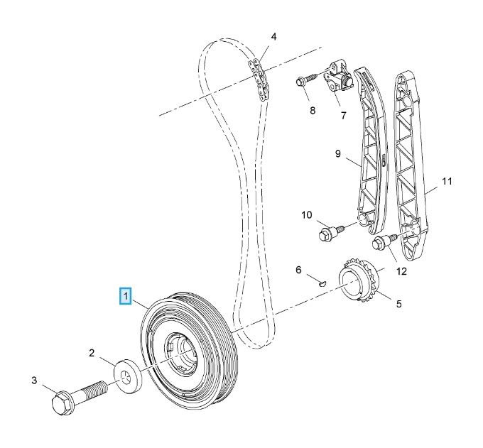 LSC 25182193 : GENUINE Vauxhall Crankshaft Pulley Damper - NEW - Image 9