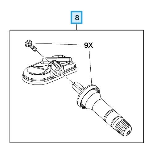 LSC 39186445 : GENUINE Tyre Pressure Sensor for Monitoring System (RPO UJN) - NEW - Image 9