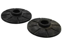 LSC 90538496 : 2x Genuine Vauxhall Rear Suspension Spring Lower Supports Mounts - NEW