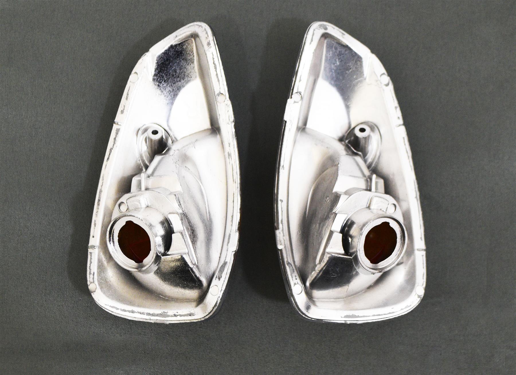 Pair Of Wing Mirror Indicator Lenses – Fits Renault Master Mk III 2010-2018 (Clear/Orange)