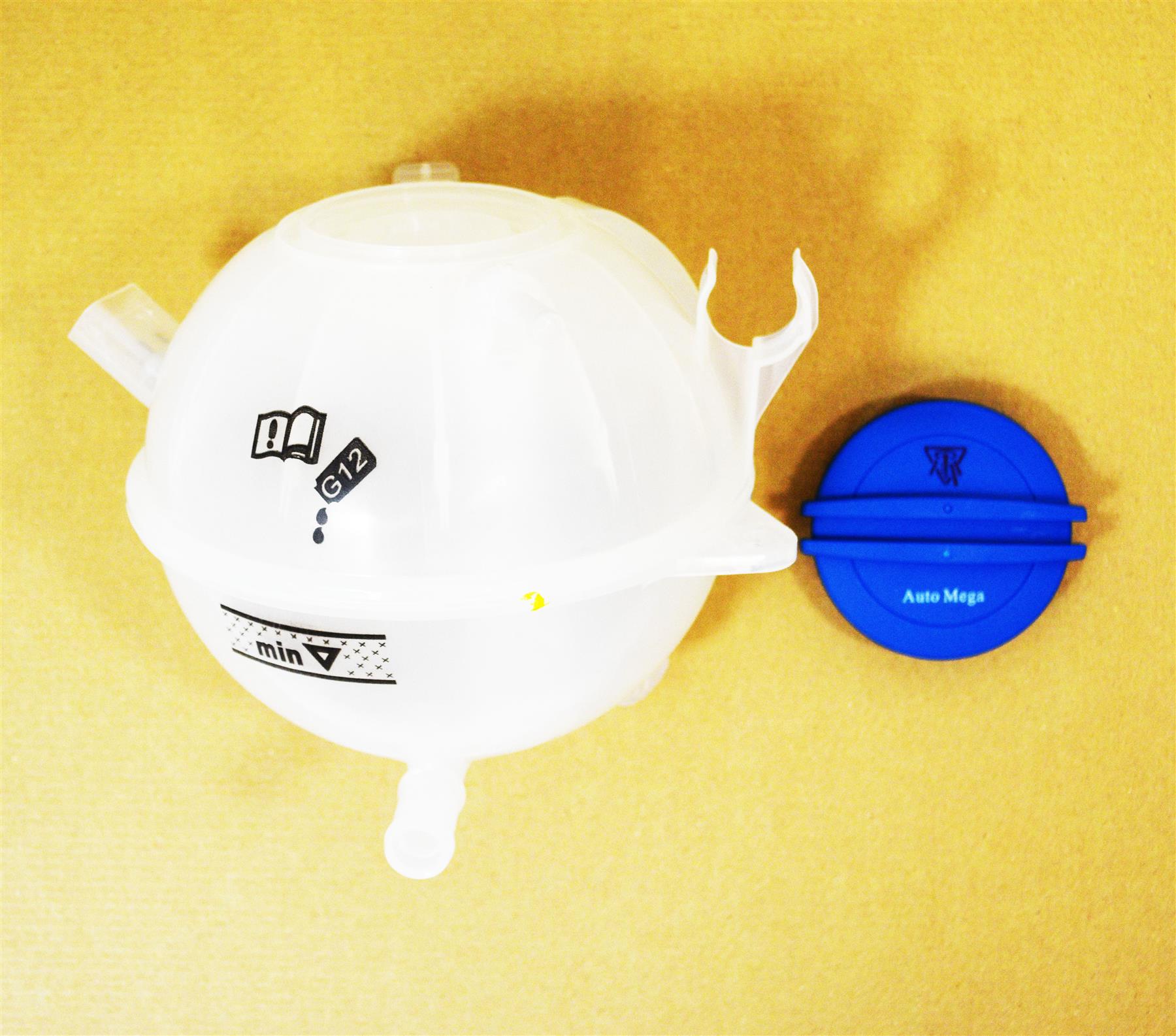 LSC 1K0121407A : Radiator Coolant Expansion Header Tank with Level Sensor and Cap - NEW - Image 3
