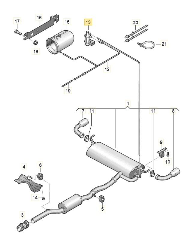 LSC 1K0906283A : EGR Control Valve Turbo Boost Vacuum Solenoid Valve - NEW - Image 11