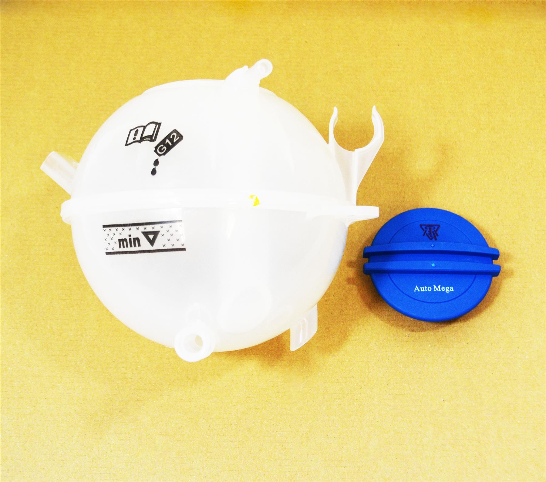 LSC 1K0121407A : Radiator Coolant Expansion Header Tank with Level Sensor and Cap - NEW - Image 2