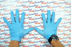 Blue Nitrile Gloves (Large) / STRONG / REUSABLE / RESISTANT / PPE - NEW