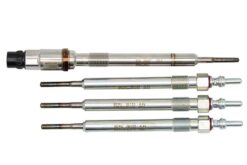 LSC 03L963319 03L905061L : GENUINE Set of 4 Glow Plugs with Pressure Sensor for Audi Seat Skoda VW - NEW