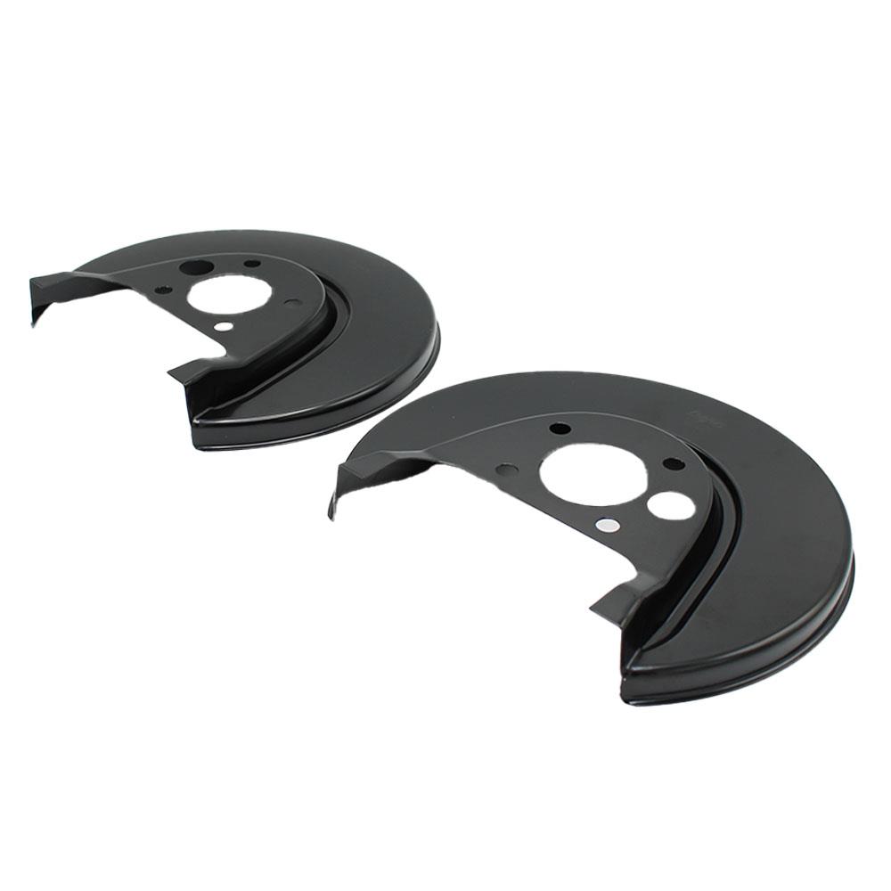 LSC 1J0615611D : Pair of Rear Brake Disc Backing Plates Dust Covers Splash Guards - NEW