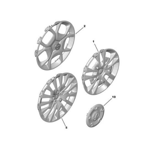 LSC 9833710377 : GENUINE Vauxhall Vivaro C Steel Wheel Centre Cap - NEW - Image 11