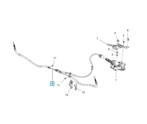 LSC 13441133 : GENUINE ELECTRIC PARK BRAKE / HANDBRAKE CABLE - NEW - Image 11