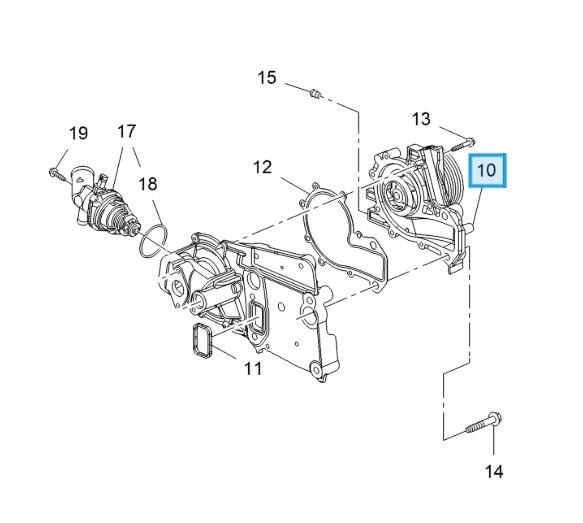 LSC 55506050 : Genuine Vauxhall Water Pump - NEW - Image 11