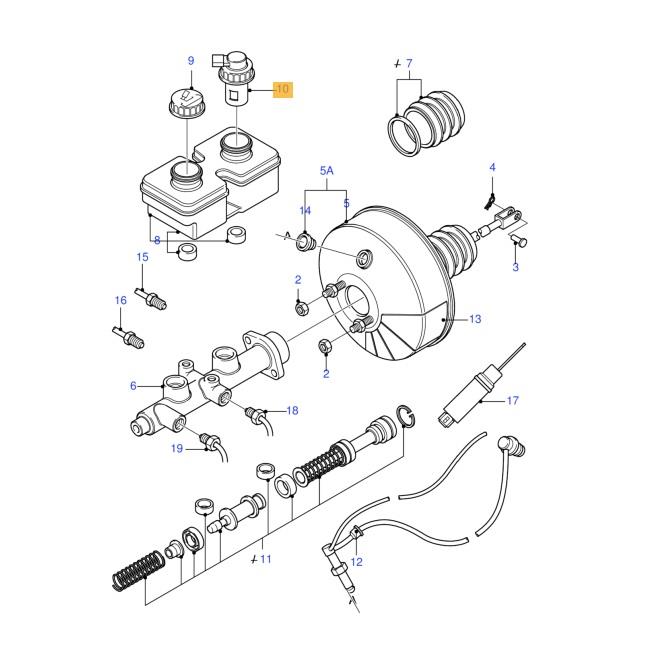 LSC 6174635 : GENUINE FORD Brake Master Cylinder Filler Fluid Cap with Warning Indicator - NEW - Image 11