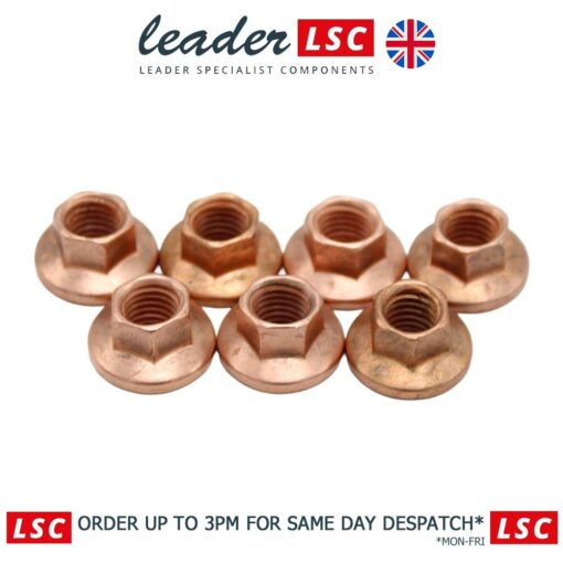 7 x 90502418 - M8 Manifold Nuts with 10mm Hex Head / Spanner - NEW - Image 6