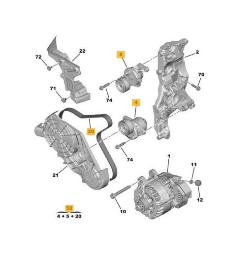 LSC 1687977080 : 6PK1073 Drive Belt and Roller Kit for Citroen DS Peugeot Vauxhall Toyota - NEW - Image 11