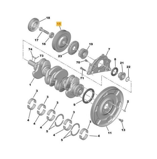 LSC 0515Q8 : Crankshaft Drive Belt Pulley Dampener TVD for Citroen, Fiat, Ford, Lancia, Peugeot, Vauxhall & Volvo - NEW - Image 11