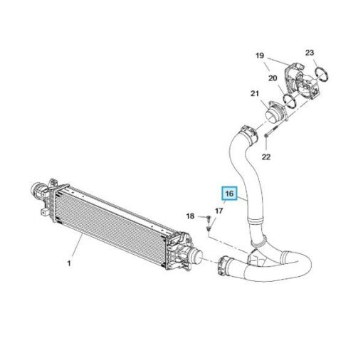 LSC 95194143 : GENUINE Intercooler Outlet Pipe - NEW - Image 11