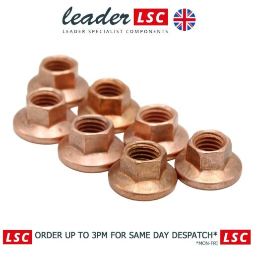 7 x 90502418 - M8 Manifold Nuts with 10mm Hex Head / Spanner - NEW - Image 10