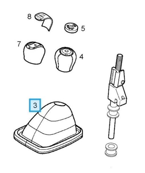 LSC 9200970 : Gear Lever Boot Gaiter with Frame for Manual Gearboxes Only - NEW - Image 11
