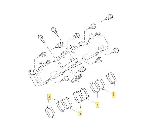 LSC 027.150 : Genuine Elring Single Intake Manifold Gasket - NEW - Image 11