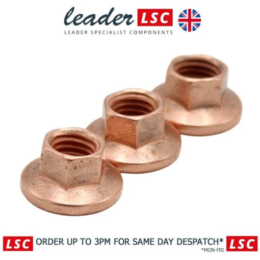 3 x 90502418 - M8 Manifold Nuts with 10mm Hex Head / Spanner - NEW - Image 10