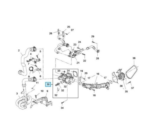 LSC 9812131480 : GENUINE Thermostat and Housing with Temp Sensor and Seal - NEW - Image 11