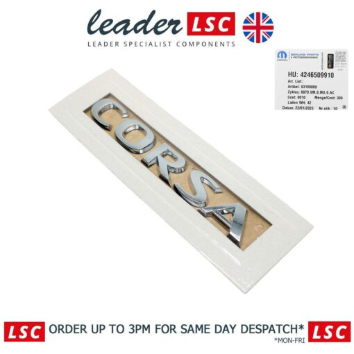 LSC 93188809 : GENUINE Tailgate / Rear Nameplate Decal / Badge - NEW - Image 6
