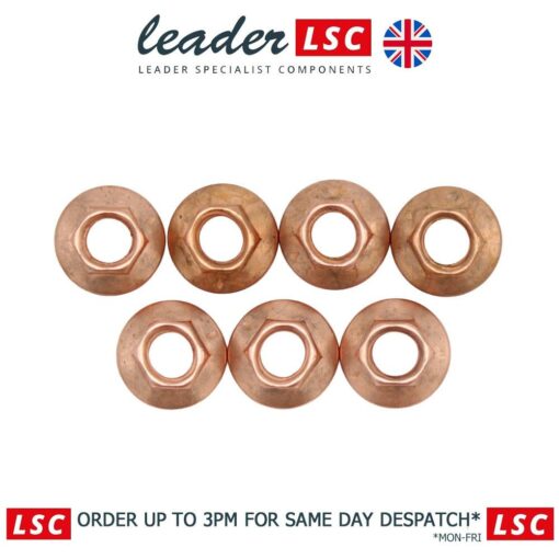 7 x 90502418 - M8 Manifold Nuts with 10mm Hex Head / Spanner - NEW - Image 7