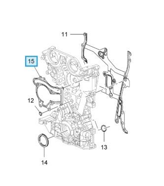 LSC 55568033 : Genuine OEM Water Pump Gasket - NEW - Image 11