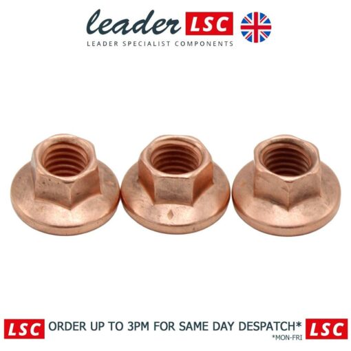 3 x 90502418 - M8 Manifold Nuts with 10mm Hex Head / Spanner - NEW - Image 6